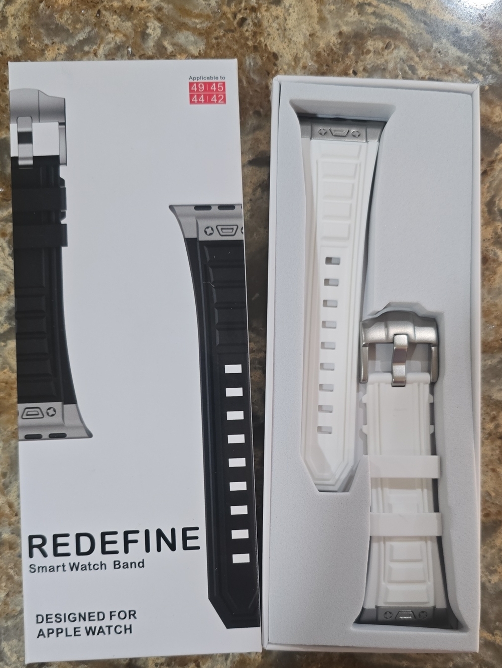 Smart Watch Band for Apple Watch - White Durable, Breathable Waterproof New